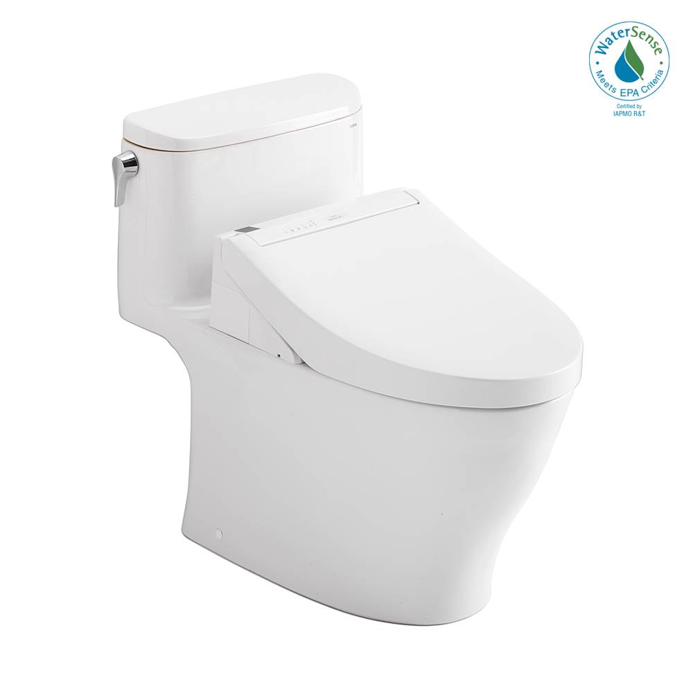 TOTO Toto® Washlet®+ Nexus® One-Piece Elongated 1.28 Gpf Toilet And Washlet C5 Bidet Seat, Cotton White